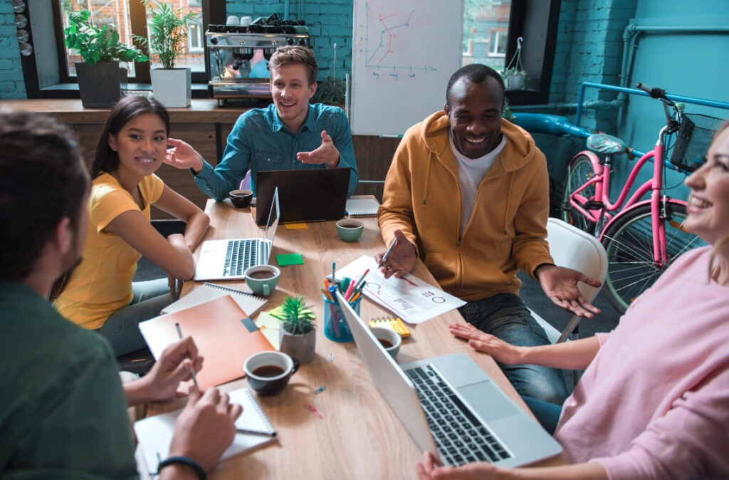 Illustration af digitale netværk og indgående links, der styrker domæne-autoriteten.